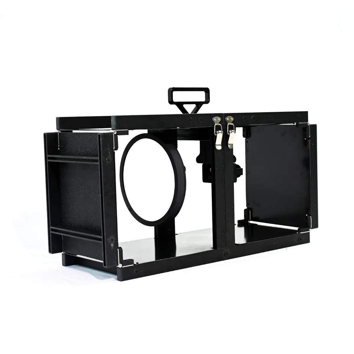 PSA02 portable schlieren system folded for transport